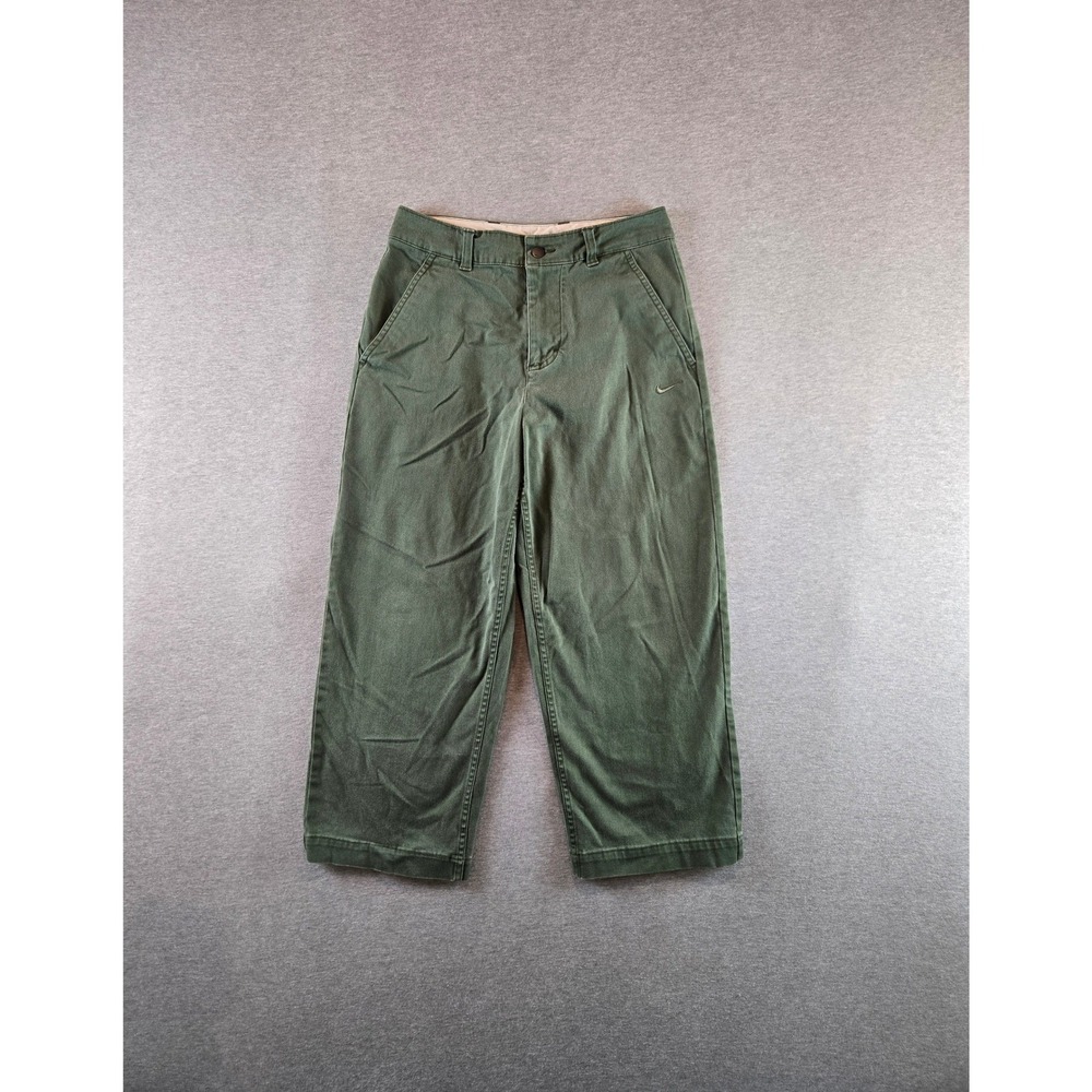 Nike Life‎ El Chino Pants Mens 28 Green Ankle Baggy Skater Cotton Twill FD0405